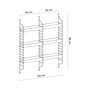 Hanah Home Estantería de pared Cm-068-A Dorado